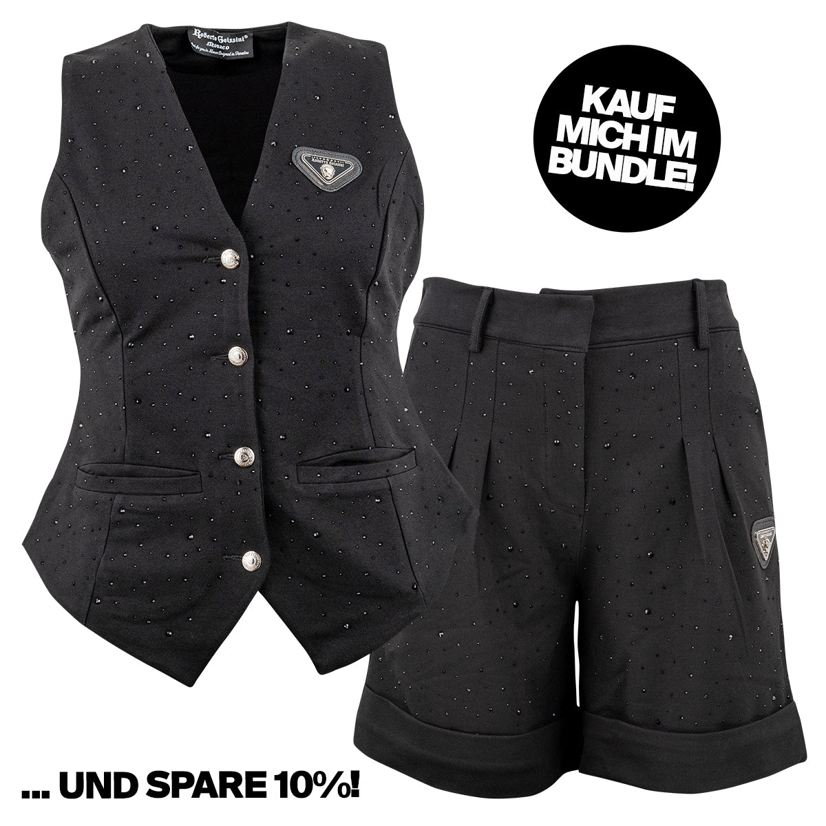 Queen Strickshorts Schwarz