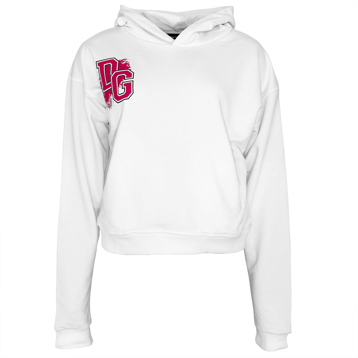 Smiley Hoodie White Yellow