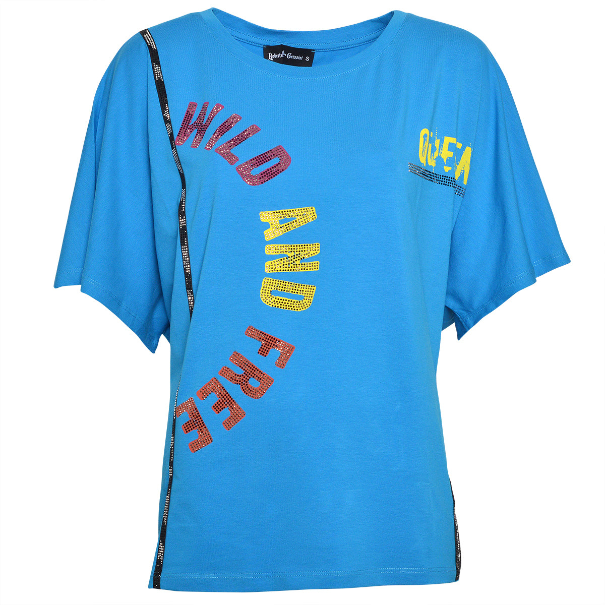 Wild and Free T-Shirt Blau