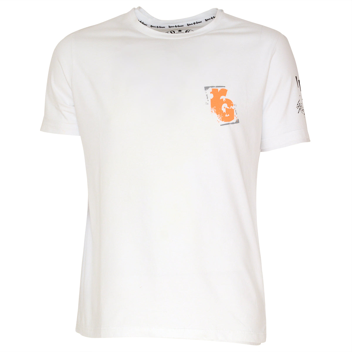 X T-Shirt Weiß Orange