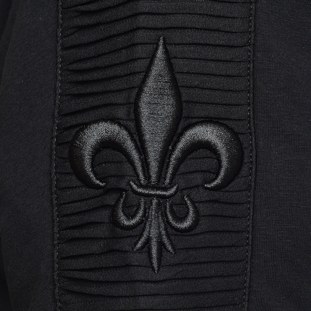 Lilie Impression T-Shirt Schwarz