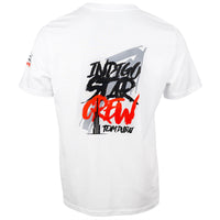 Indigo Star Crew T-Shirt Weiß