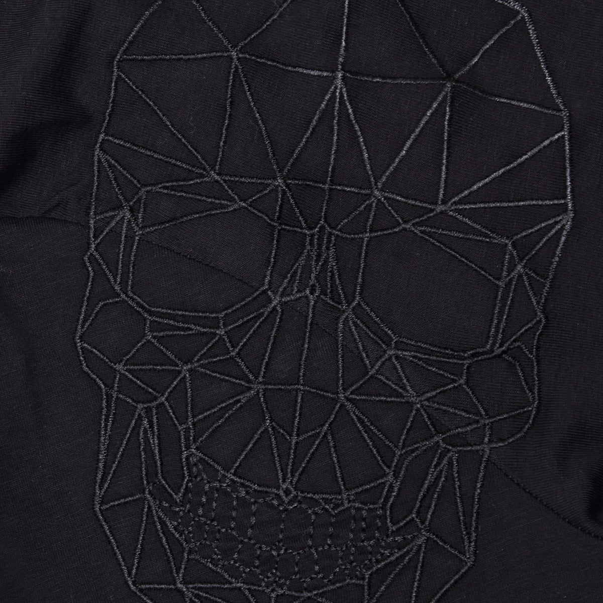 Invisible Skull T-Shirt Black