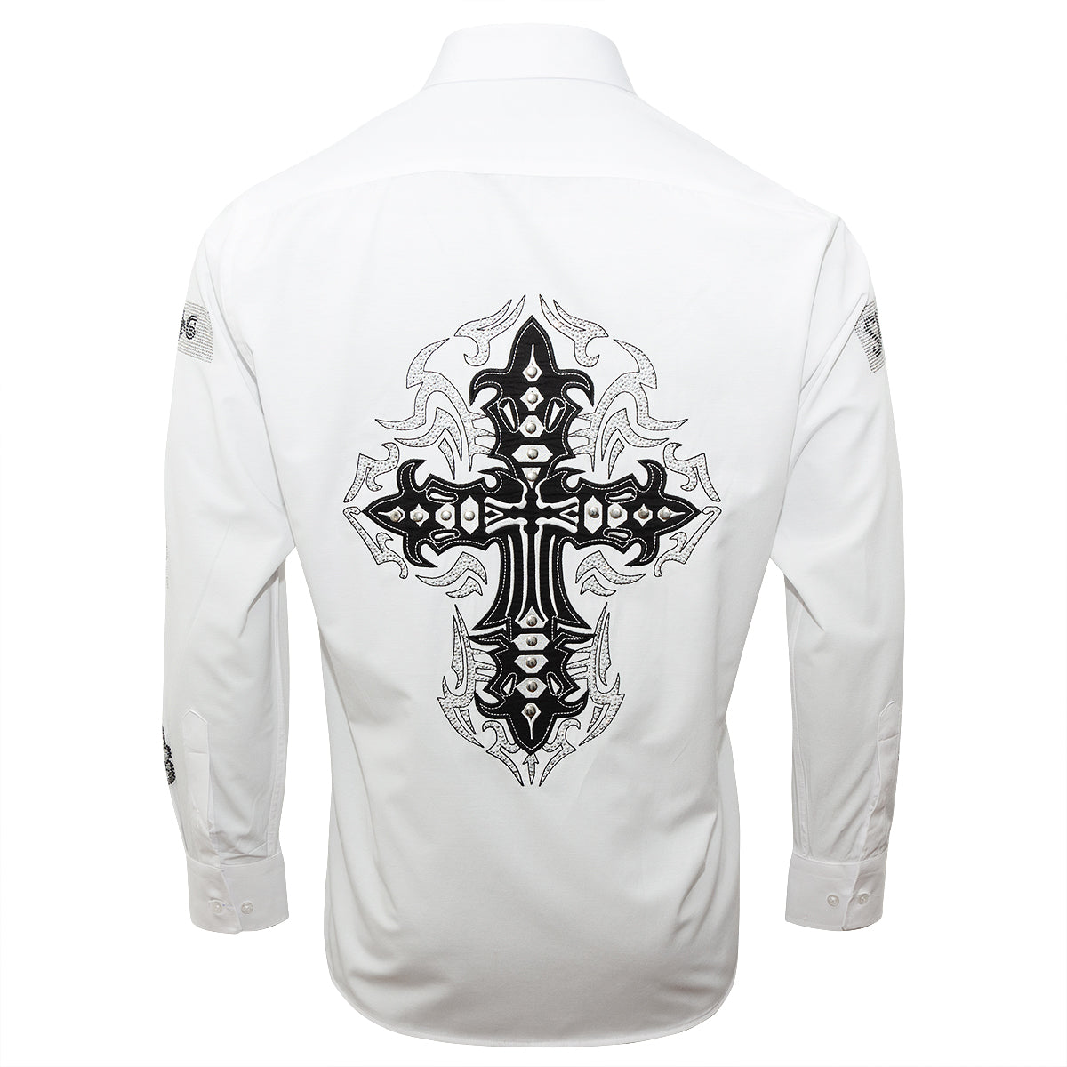 Herren Hemd PATCHES white