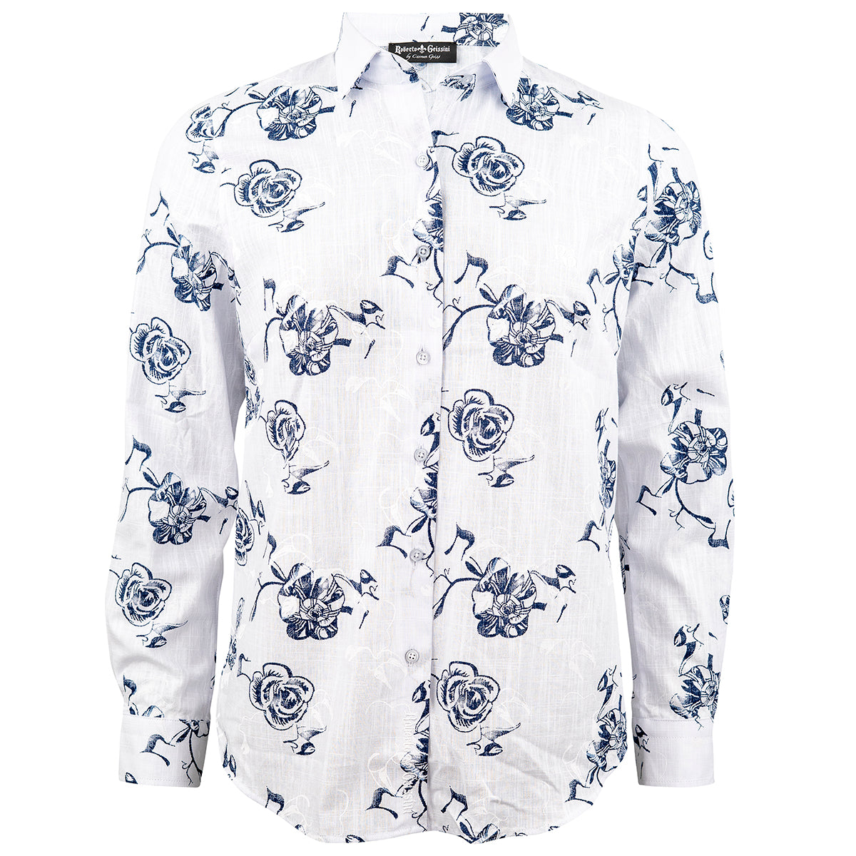 Leinen Bluse Casual-weiss-beige