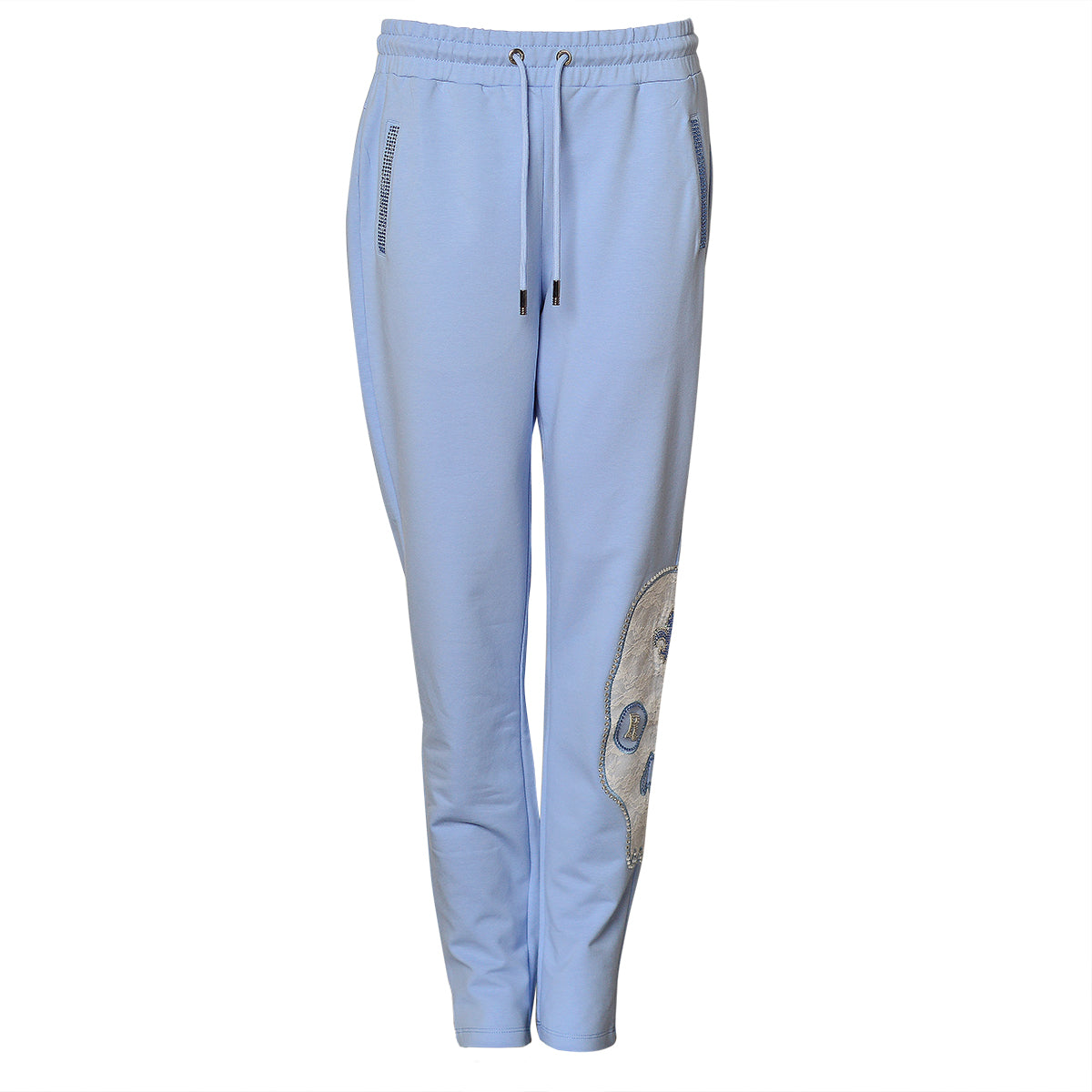 Summer Skull Jogging Pants Blue