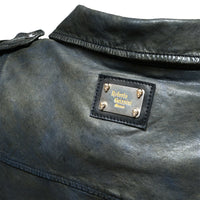 Fleming Leather Jacket Brown