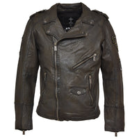 Fleming Leather Jacket Brown