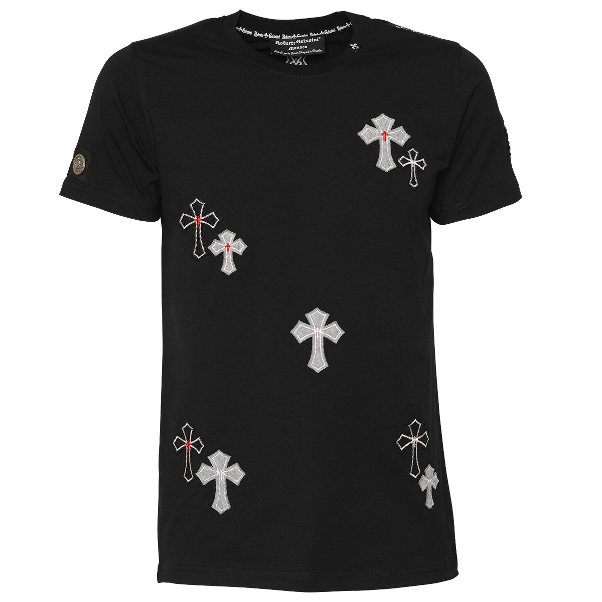 Diamond Cross T-Shirt Schwarz