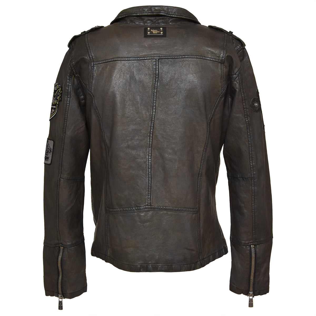 Fleming Leather Jacket Brown