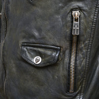 Fleming Leather Jacket Brown