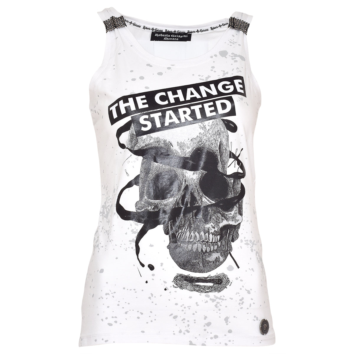 Skull The Change Top White