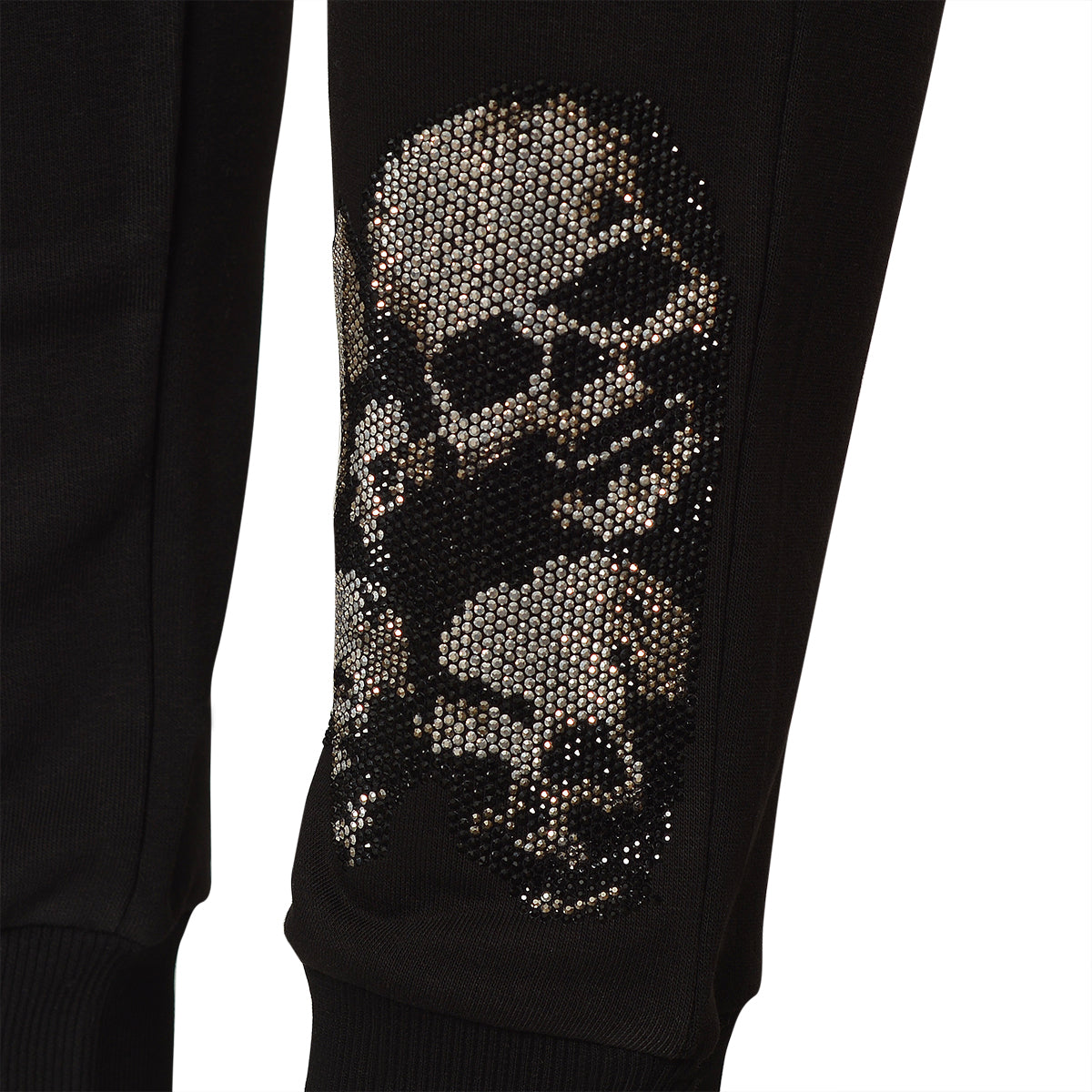 Little Silver Skull Jogginghose Schwarz