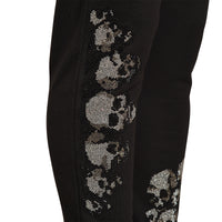 Little Silver Skull Jogginghose Schwarz