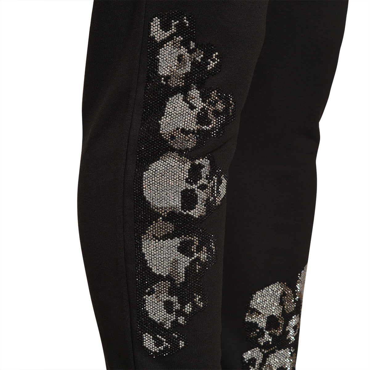 Little Silver Skull Jogginghose Schwarz