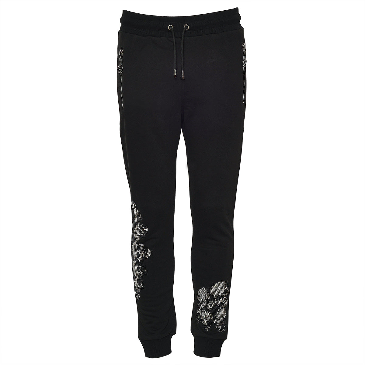 Little Silver Skull Jogginghose Schwarz