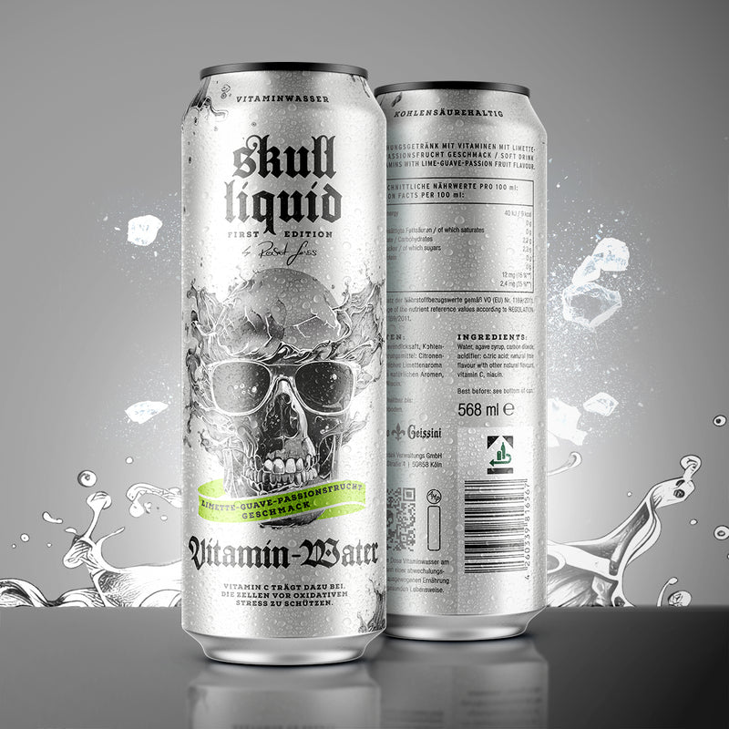 12 x Skull Liquid Vitamin-Wasser - Limited Edition