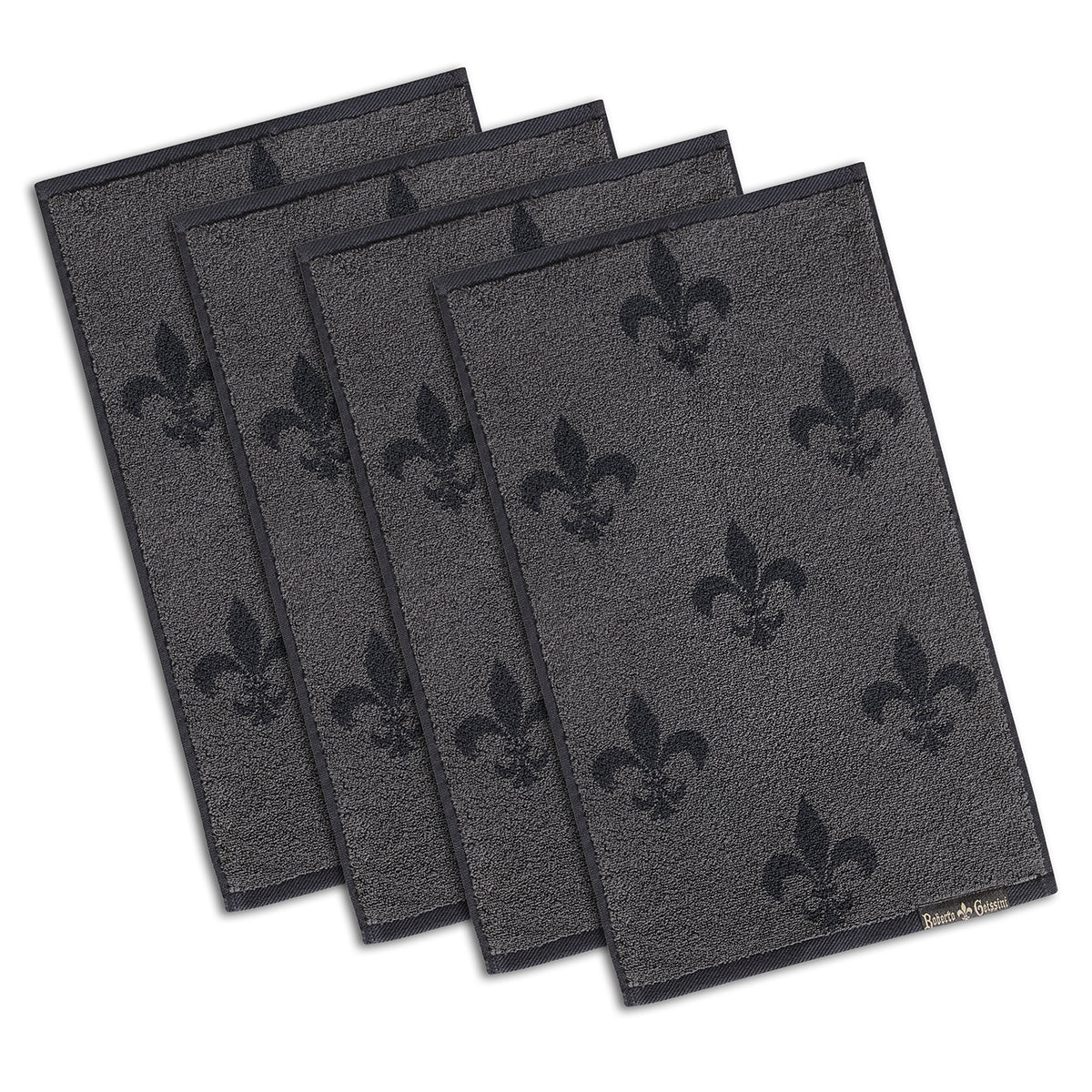 4x Lilie Gästehandtuch