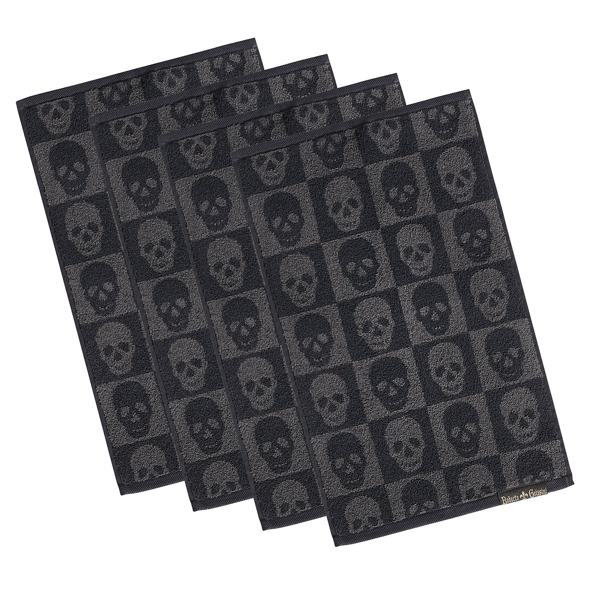 4x Skull Gästehandtuch