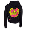 Smiley Hoodie Black Yellow