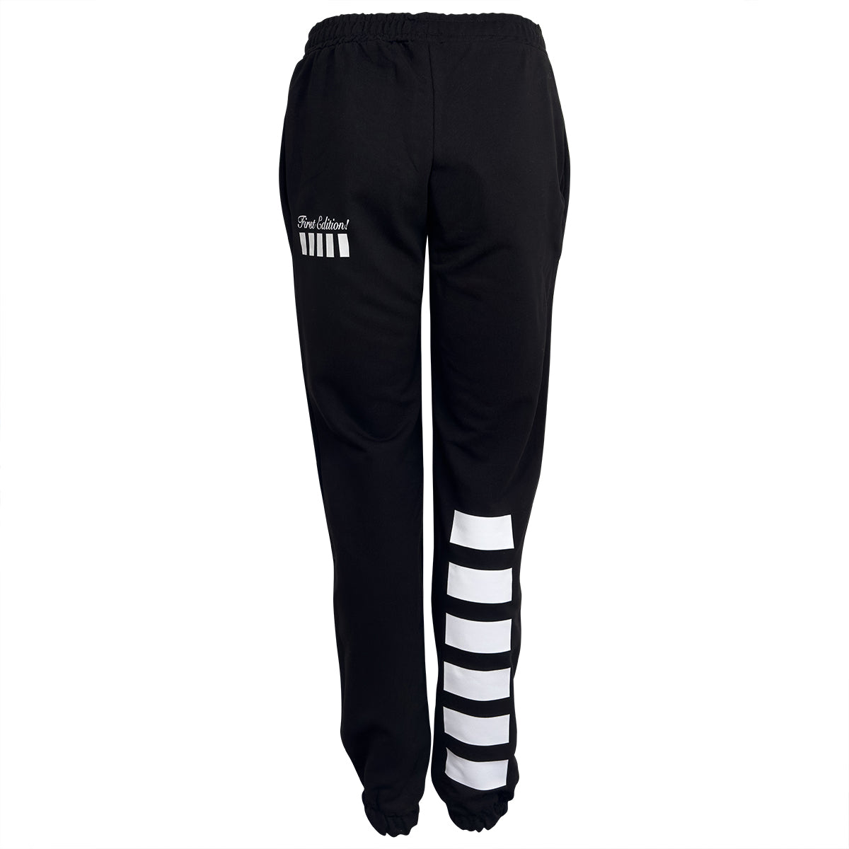 Black stripe joggers online