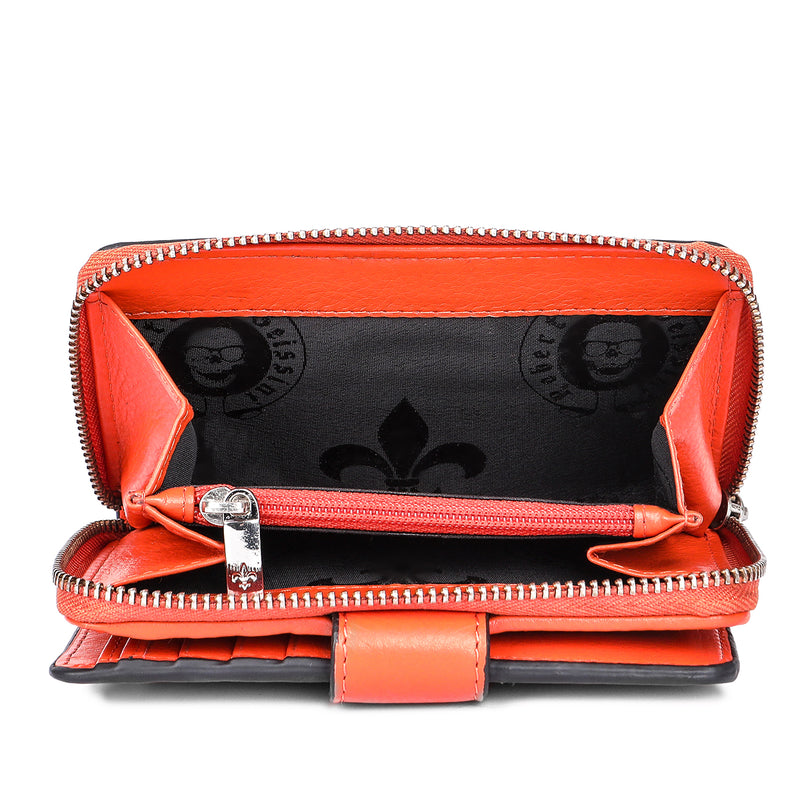 Portemonnaie Damen Orange