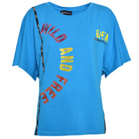 Wild and Free T-Shirt Blau