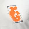 X T-Shirt White Orange