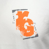 X T-Shirt White Orange