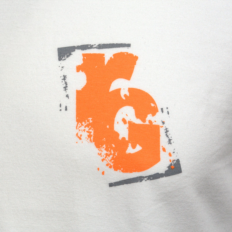 X T-Shirt White Orange