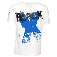 X T-Shirt White Blue