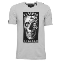 Jewel Skull T-Shirt Grau