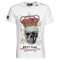 Skull Crown T-Shirt Weiß Unisex