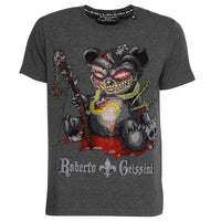 Devil Bear T-Shirt Gray Unisex