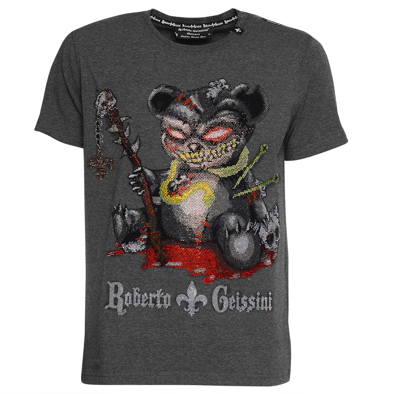 Devil Bear T-Shirt Grau Unisex