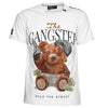 Gangster Bear T-Shirt Weiß Unisex