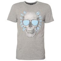 Stitched Skull T-Shirt Grey