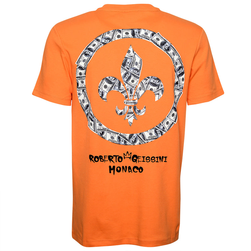 Money-Skull T-Shirt Orange