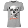 Skull-Cards T-Shirt Grau