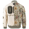 Flower College Jacke Beige