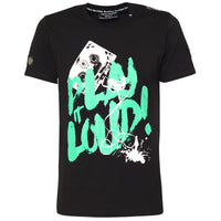 Play It Loud T-Shirt Schwarz Grün