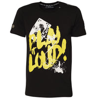 Play It Loud T-Shirt Black Yellow