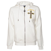 Cross-Wings sweat jacket off-white