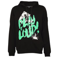 Play It Loud Hoodie Black Green