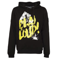 Play It Loud Hoodie Black Yellow