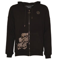 Little Silver Skull Sweatjacke Schwarz