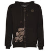 Little Silver Skull sweat jacket black