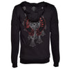 Cross Ornament Sweat Jacket Black