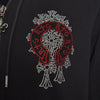 Cross Ornament Sweat Jacket Black