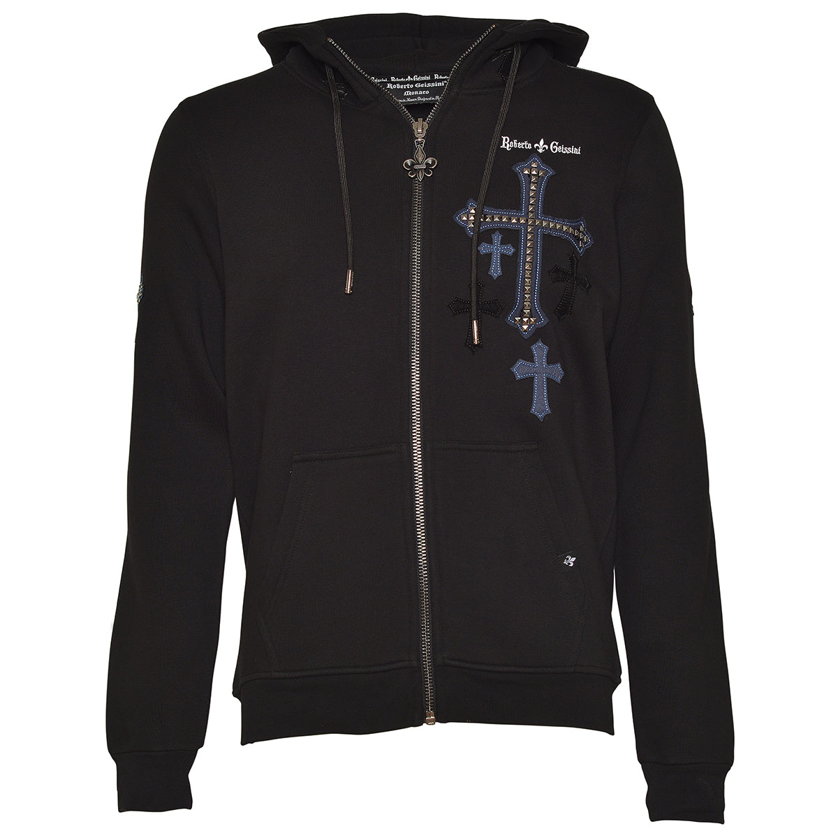 Three Cross Sweatjacke Schwarz